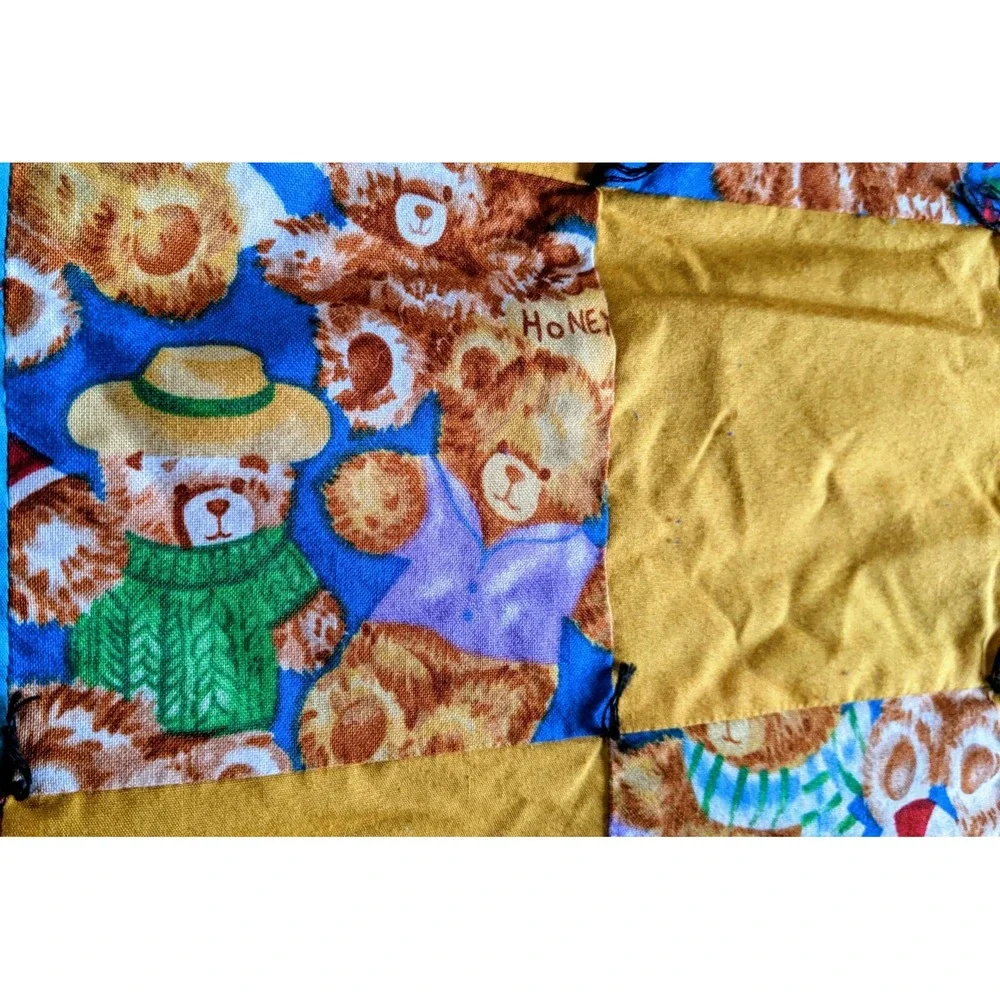 Handmade Cute Children's Quilt 74.5 x 88.5
